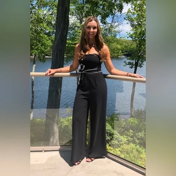 H&M Black Jumpsuit with White Trim - Picture 2 of 5